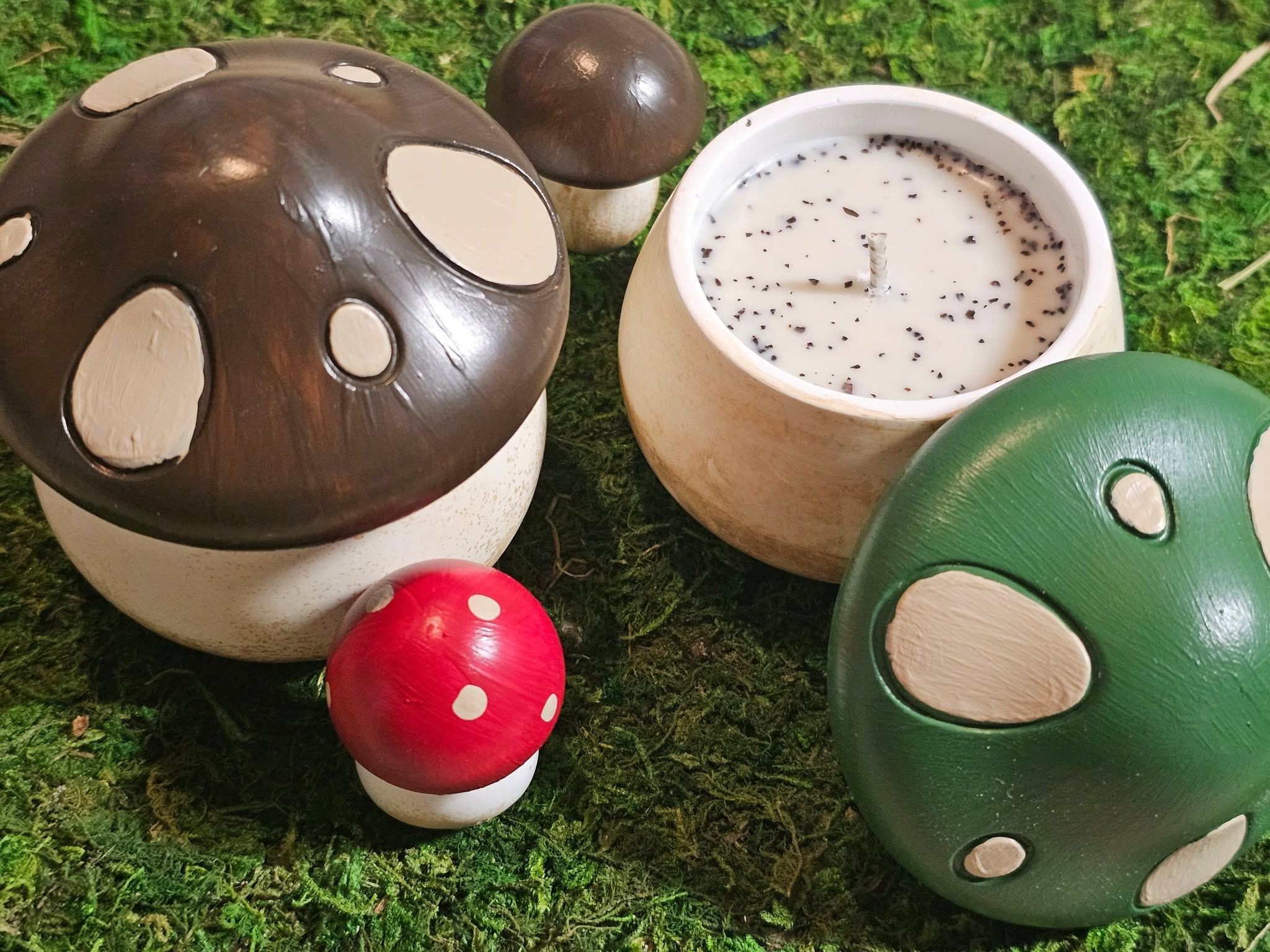 Mushroom Jar Candle