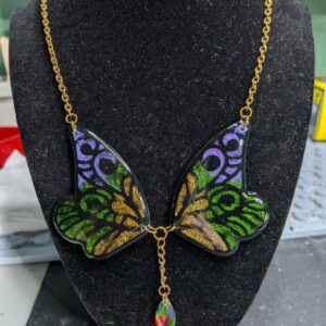 Midnight Enchanted Wing Necklace